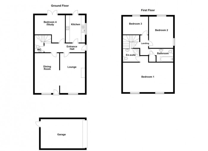 Floorplan for Walton Heights, Walton Close, Rowley Regis