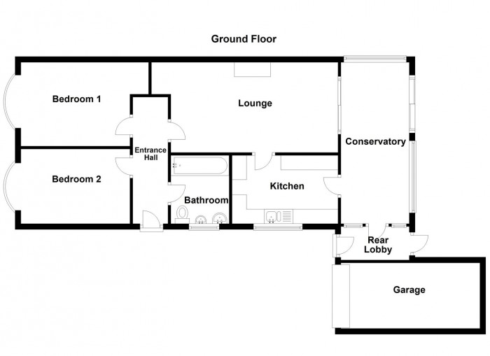 Floorplan for Lyddington Drive, Halesowen