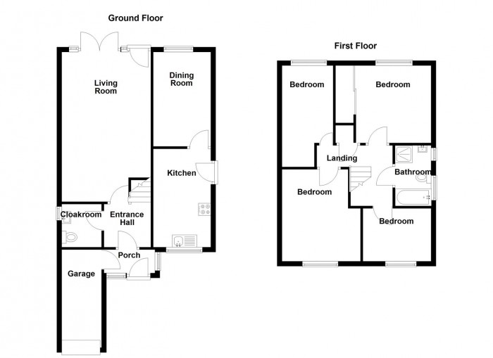 Floorplan for The Crescent, Cradley Heath