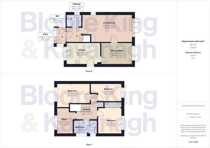 Floorplan for The Crescent, Cradley Heath