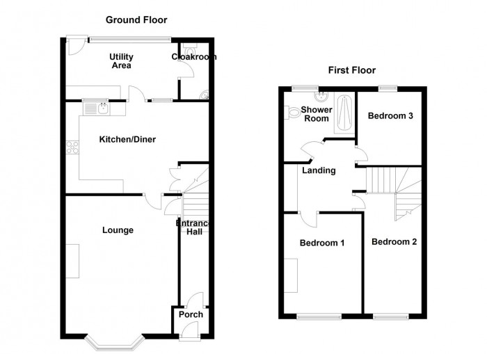 Floorplan for Short Street, Halesowen