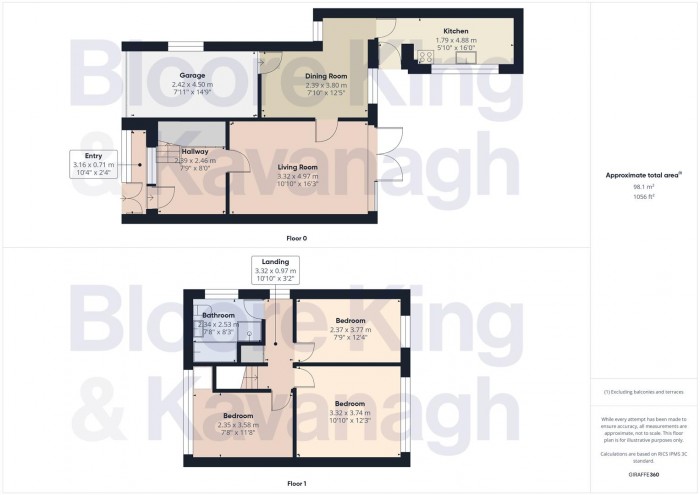Floorplan for Tregarron Road, Halesowen