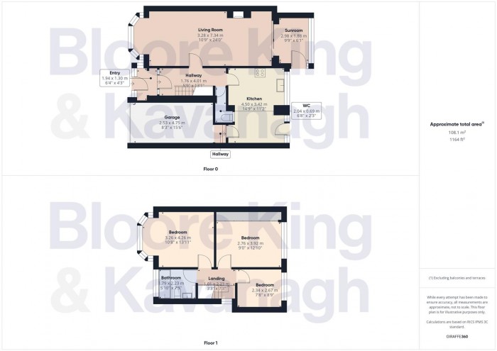 Floorplan for Wilmington Road, Quinton