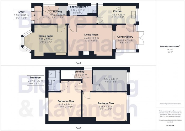 Floorplan for Tennal Road, Birmingham