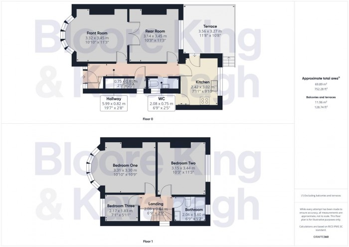 Floorplan for Graham Road ,Halesowen ,West Midlands