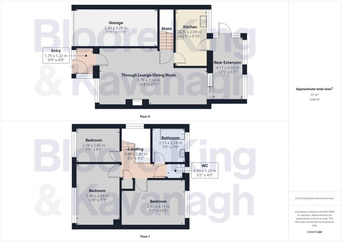Floorplan for Broadway Avenue, Halesowen
