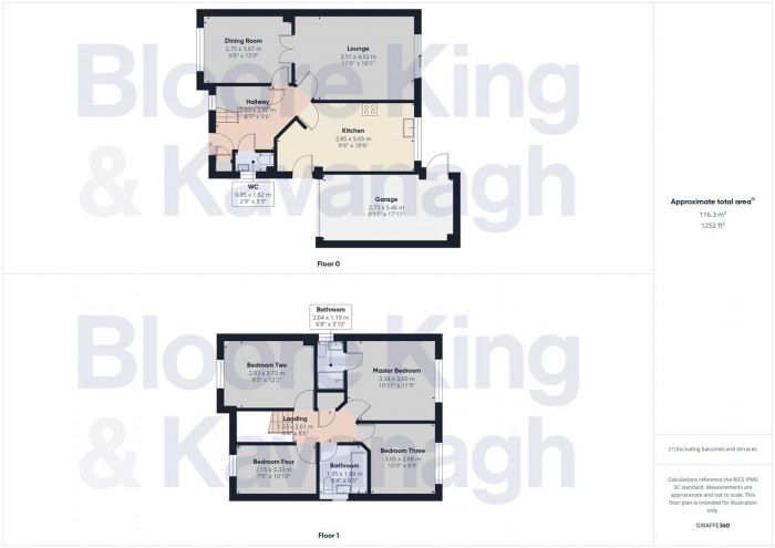 Floorplan for Bishops Walk,Cradley Heath,West Midlands