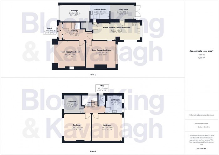 Floorplan for Brookwillow Road, Halesowen