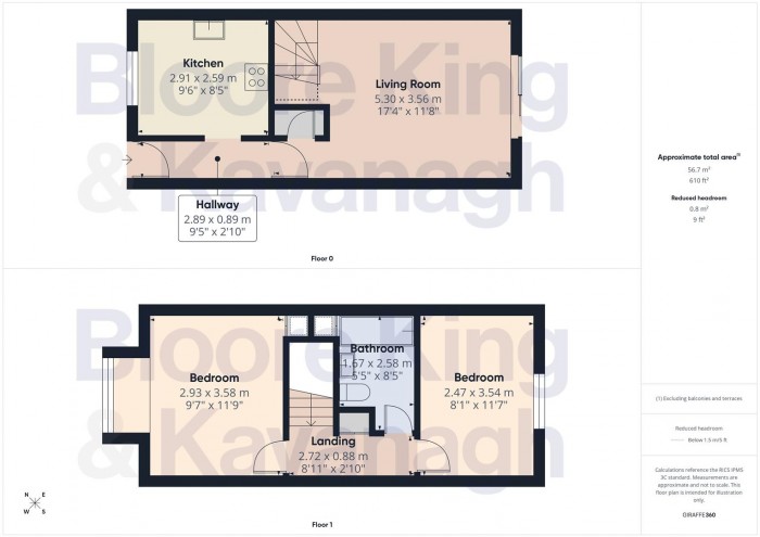 Floorplan for Whitefriars Drive, Halesowen
