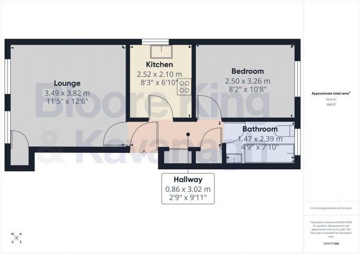 Floorplan for St Paul's Court ,Victoria Road ,Halesowen ,West Midlands