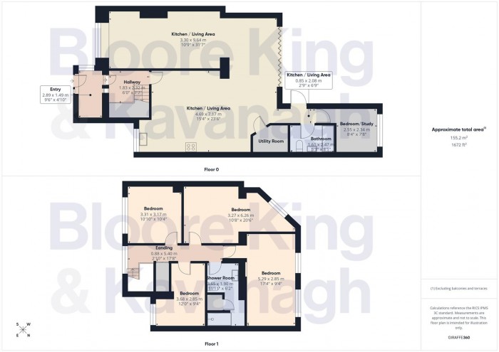 Floorplan for Eastleigh Drive, Romsley, Halesowen