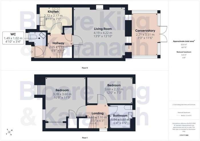 Floorplan for Saddlers Close, Halesowen