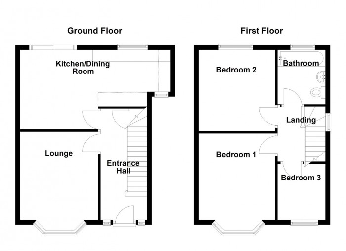 Floorplan for Sledmore Road, Dudley