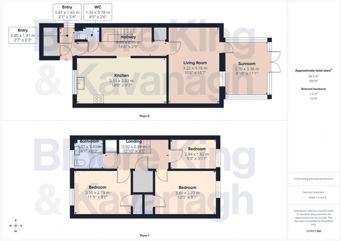 Floorplan for Portsdown Road, Halesowen