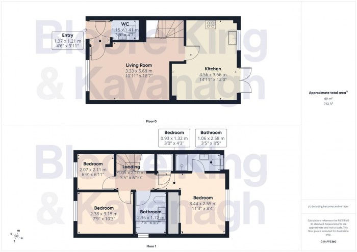Floorplan for St. Kenelms Road, Romsley, Halesowen