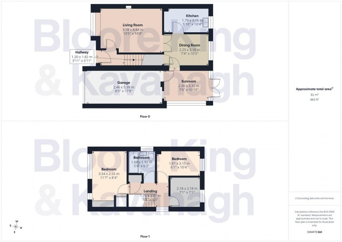 Floorplan for Chaffinch Drive, Kidderminster