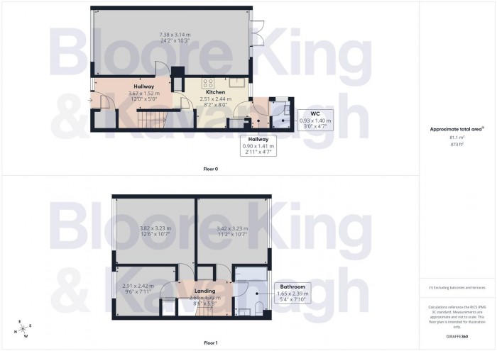 Floorplan for Yardley Close, Oldbury