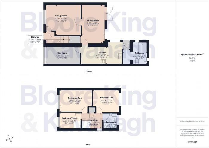 Floorplan for Clifton Road, Halesowen