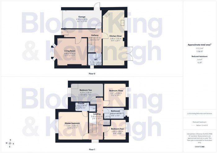 Floorplan for Kingsoak Gardens, Dudley