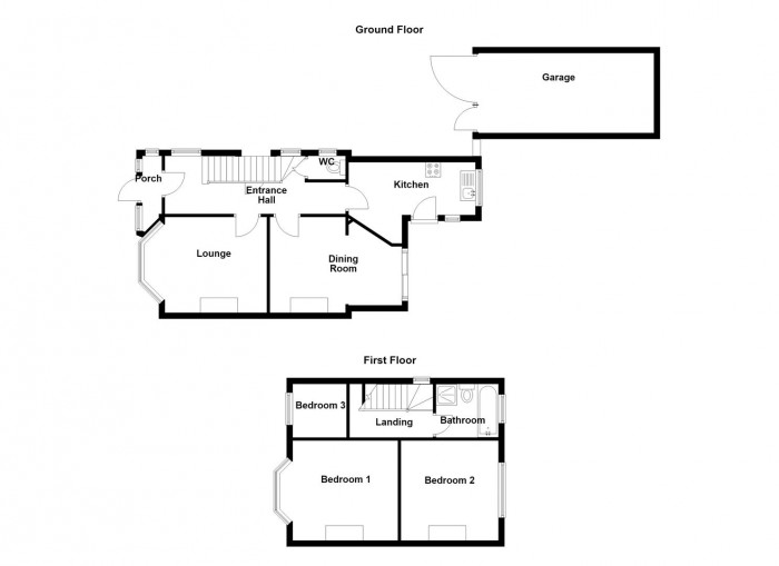 Floorplan for Two Gates, Halesowen