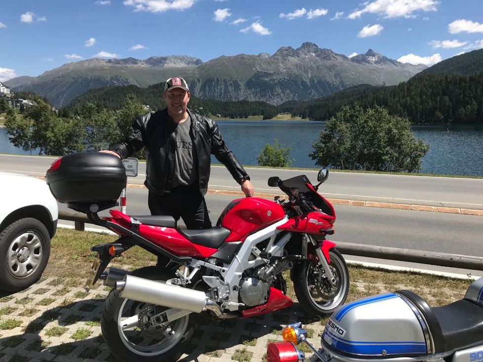 Our Chris on his epic motorbike tour to Italy